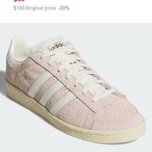 Adidas Women's Soft Pink and Cream Sneakers. Unisex 8.5 Women / 7.5 Men